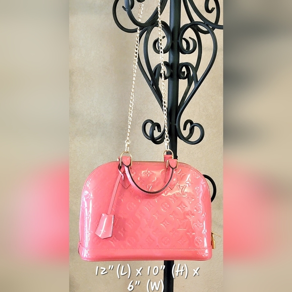 Louis Vuitton Alma PM Monogram Vernis Hot Pink - Picture 2 of 13